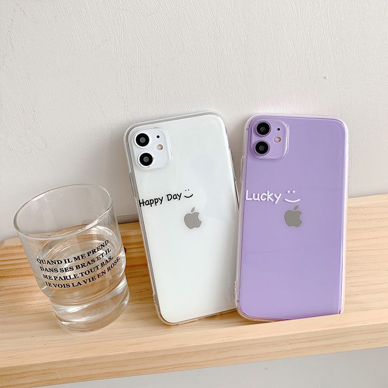 Vachie - Smiley Transparant Telefoonhoesje - iPhone 11 Pro Max / 11 Pro / 11 / SE / XS Max / XS / XR / X / SE 2 / 8 / 8 Plus / 7 / 7 Plus