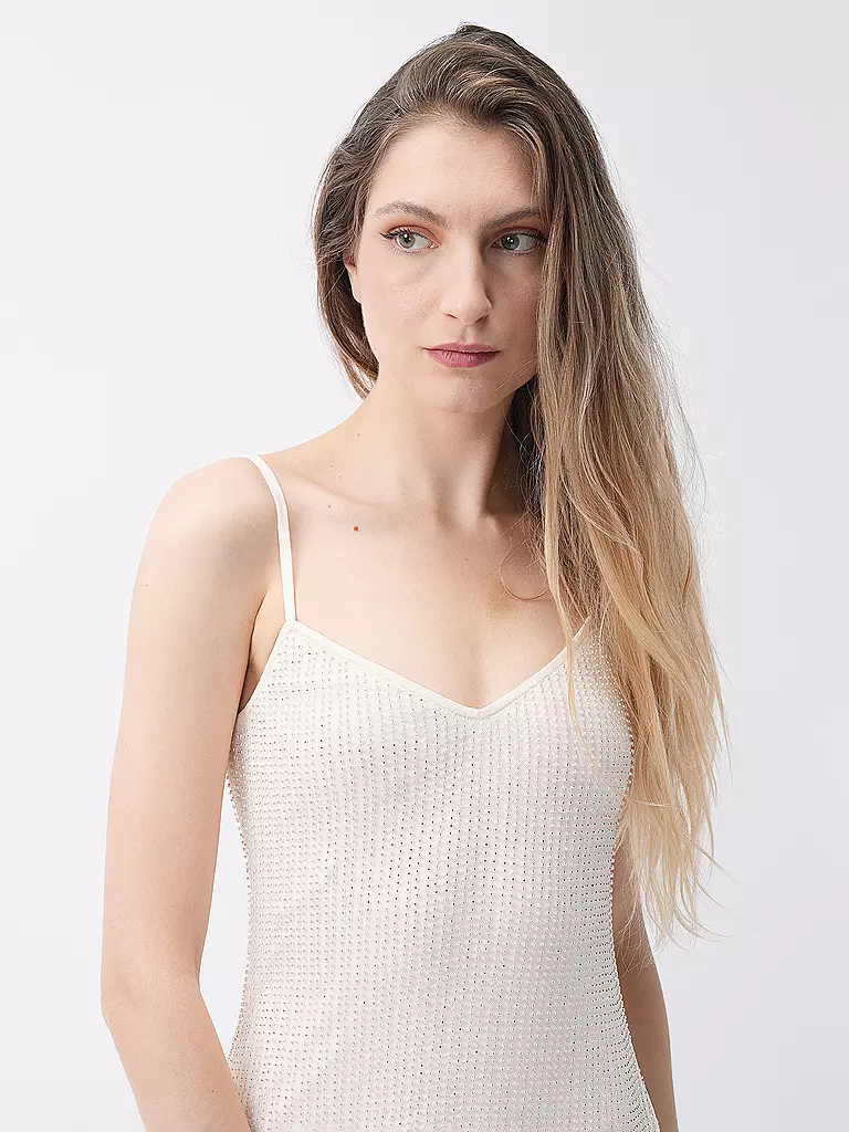 SELF-PORTRAIT Maxikleid beige