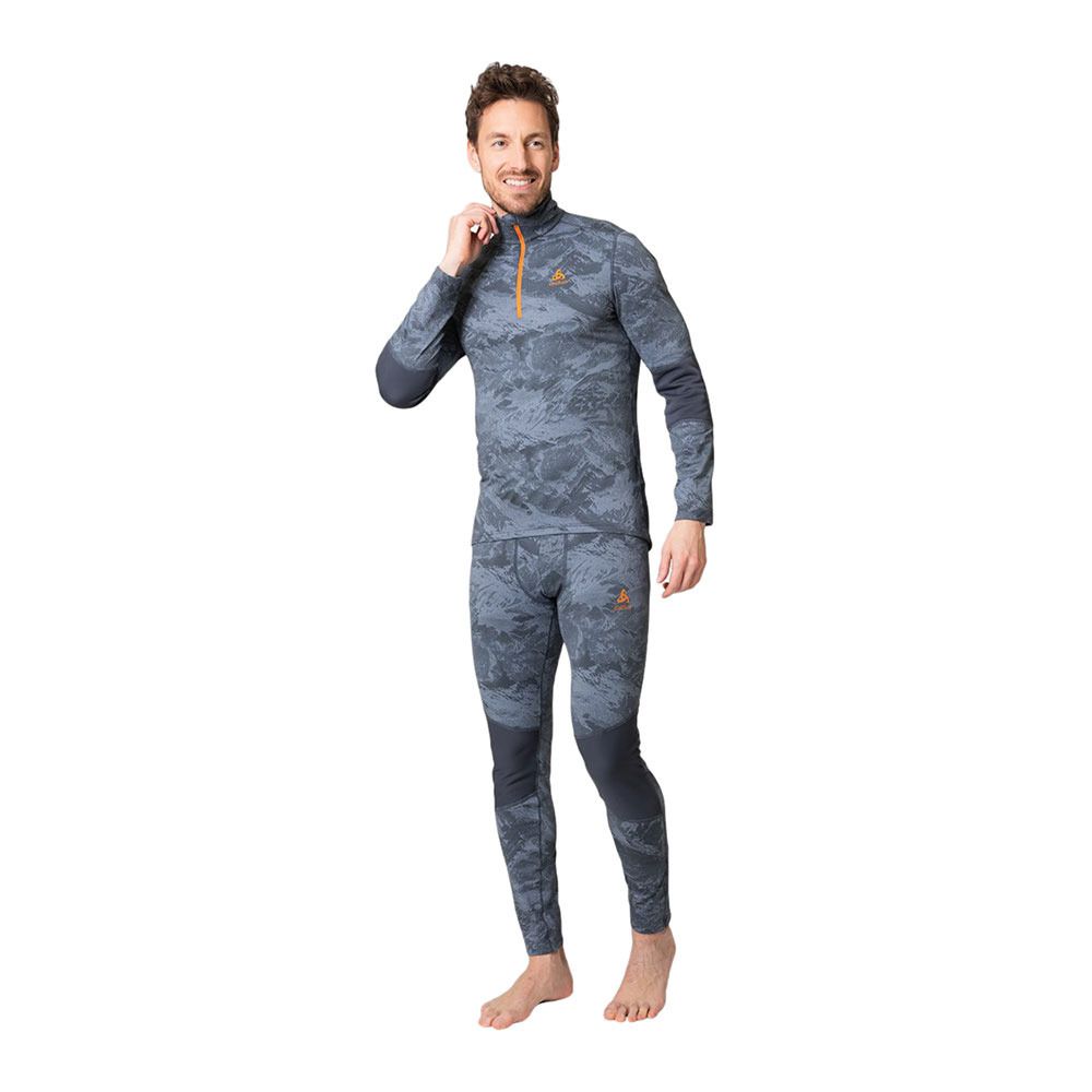 Odlo WHISTLER ECO - Sous-couche Homme folkstone gray/india ink