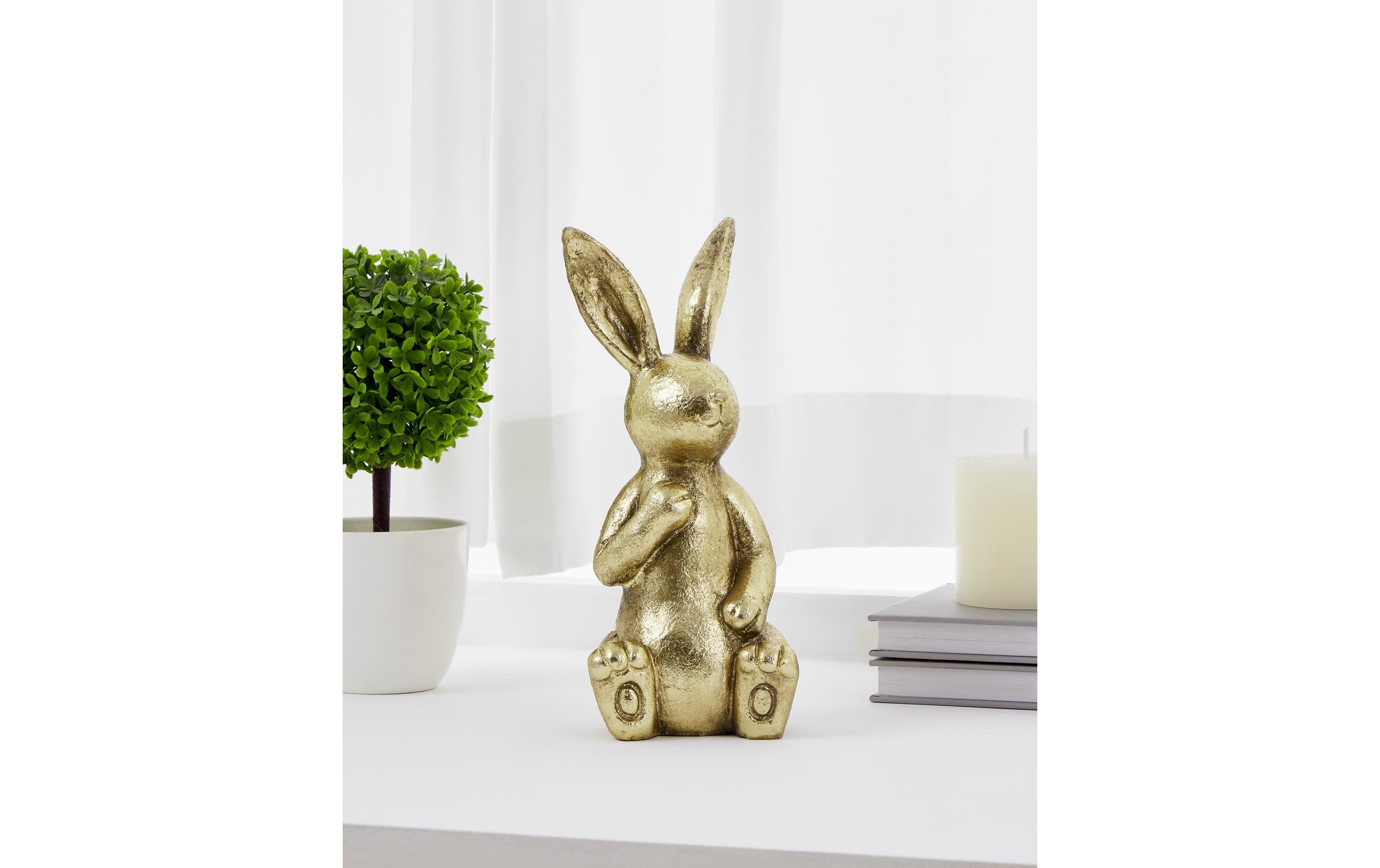 Hase Chilandy 25.5 cm, GoldHasenfigur