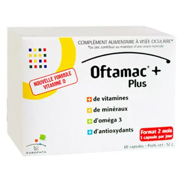 Oftamac PLUS Caixa com 60 cápsulas