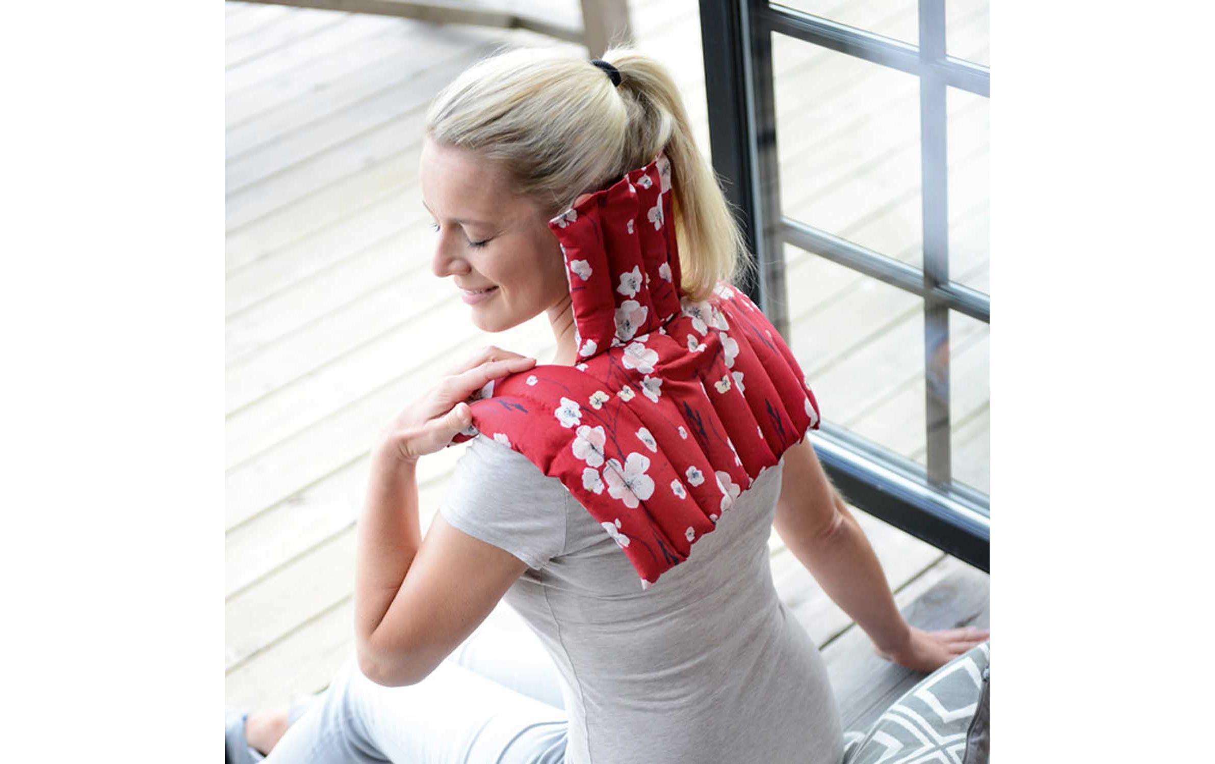 Leinsamenkompresse Linum Anatomic 3-teilig, blossomWärmekissen für Nacken und Becken mit Leinsamen