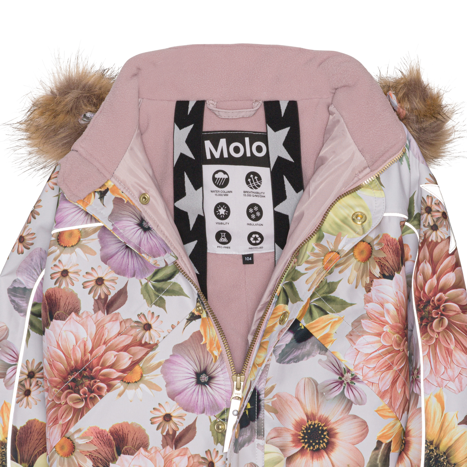 Polaris Fur - Retro Flowers