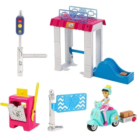 Barbie On The Go Poststation Spielset