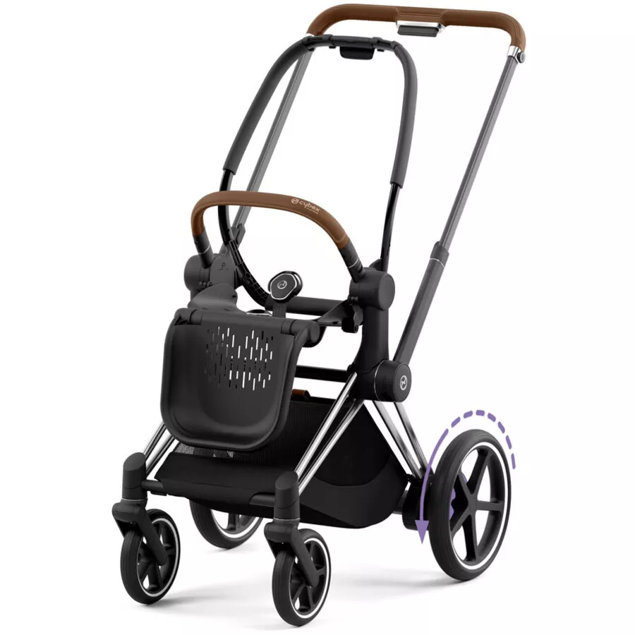 cybex PLATINUM Gestell New e-Priam Chrome Brown inklusive Sitzrahmen
