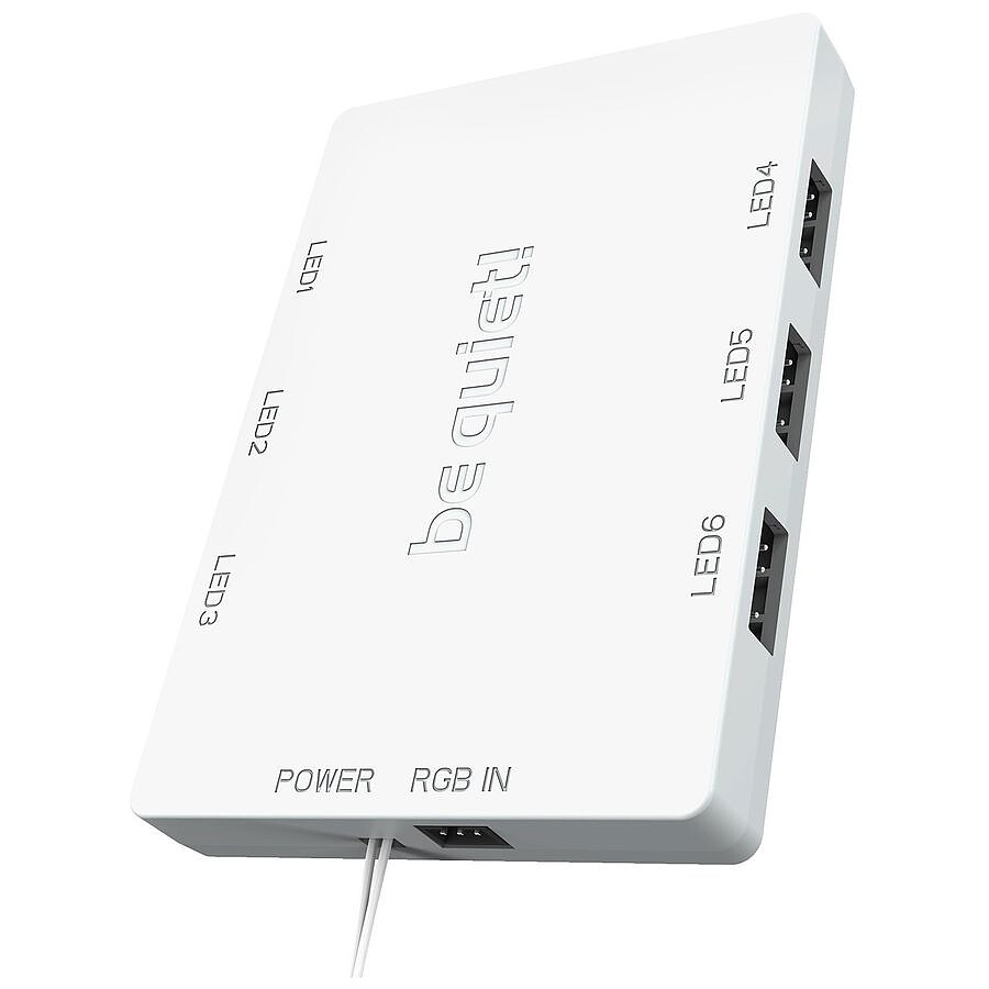 be quiet! Light Wings 120 mm PWM ARGB - Pack de 3 - Blanc