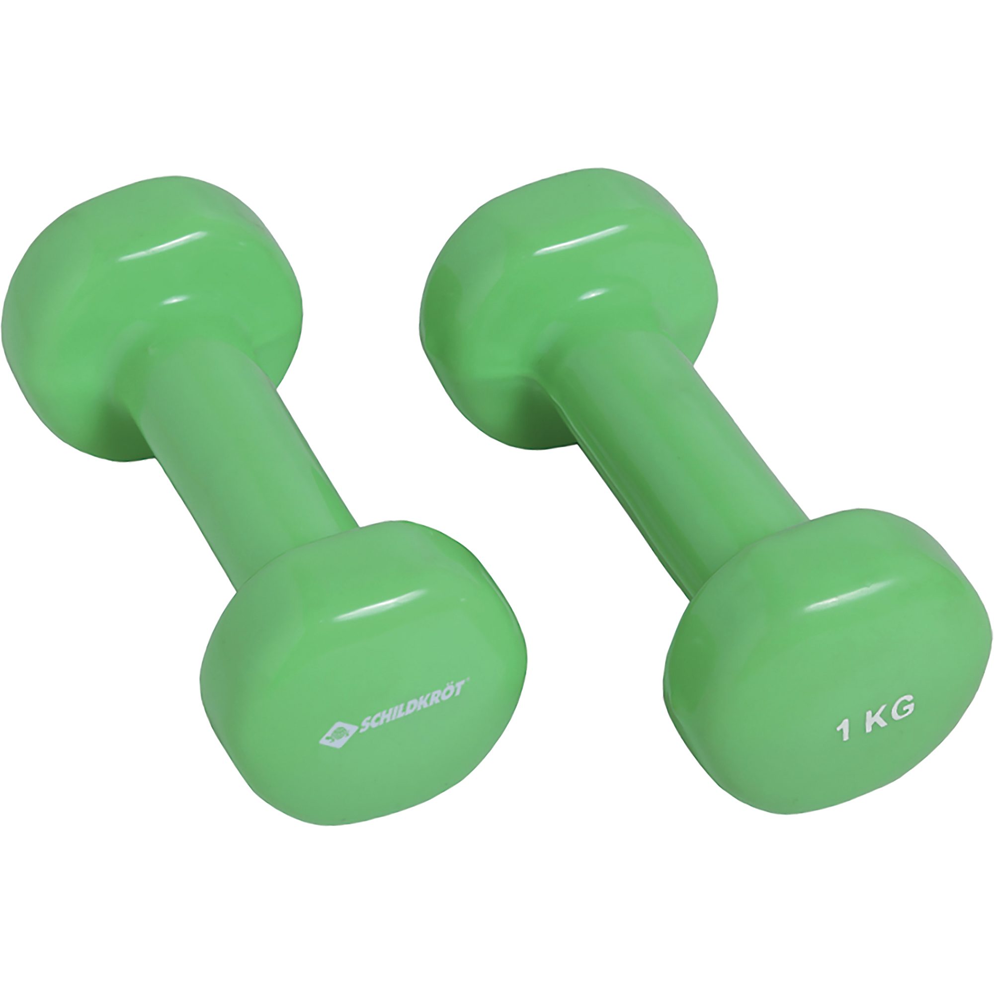 Schildkröt Fitness Vinyl-Hanteln 1kg 2er grün