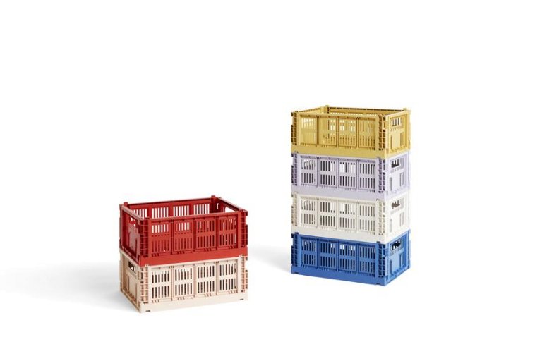 Hay Colour Crate krat RE opbergbak M Powder