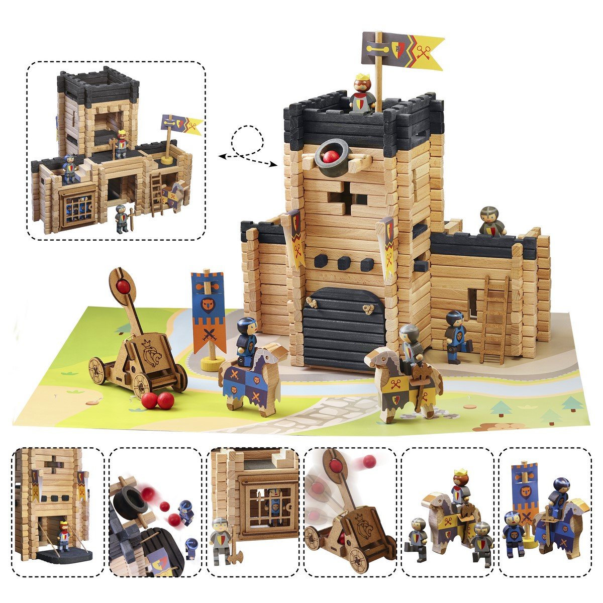 Chateau fort et catapulte