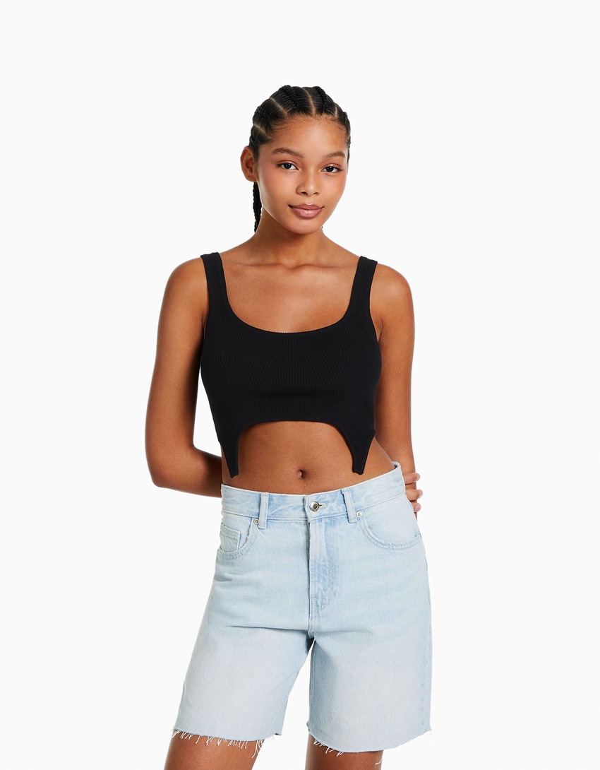 Bermudas vintage em denim