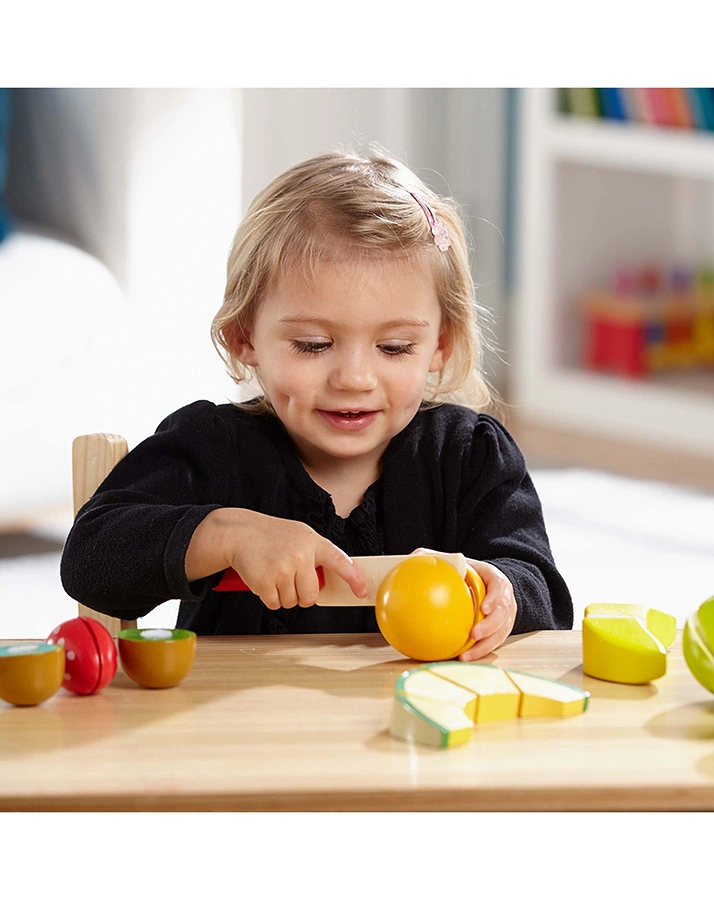 Spiel-Lebensmittel GESCHNITTENES OBST aus Holz