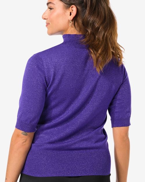 pull femme Lily à paillettes violet