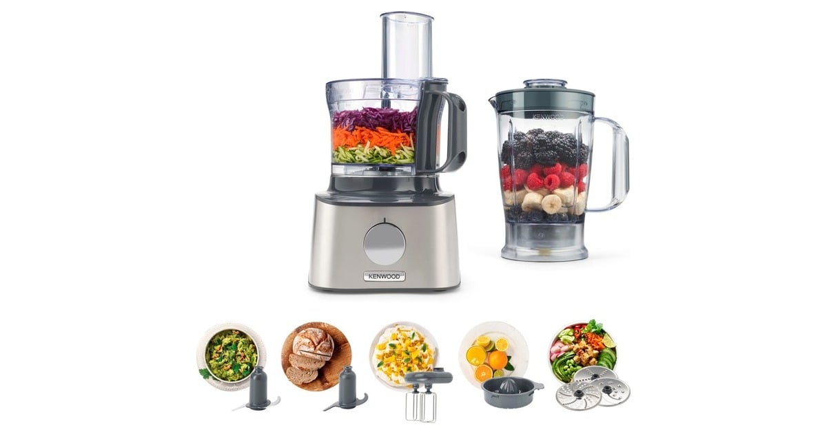KenwoodMultipro Compact FDM301SS keukenmachine  (Roestvrij staal/zwart)