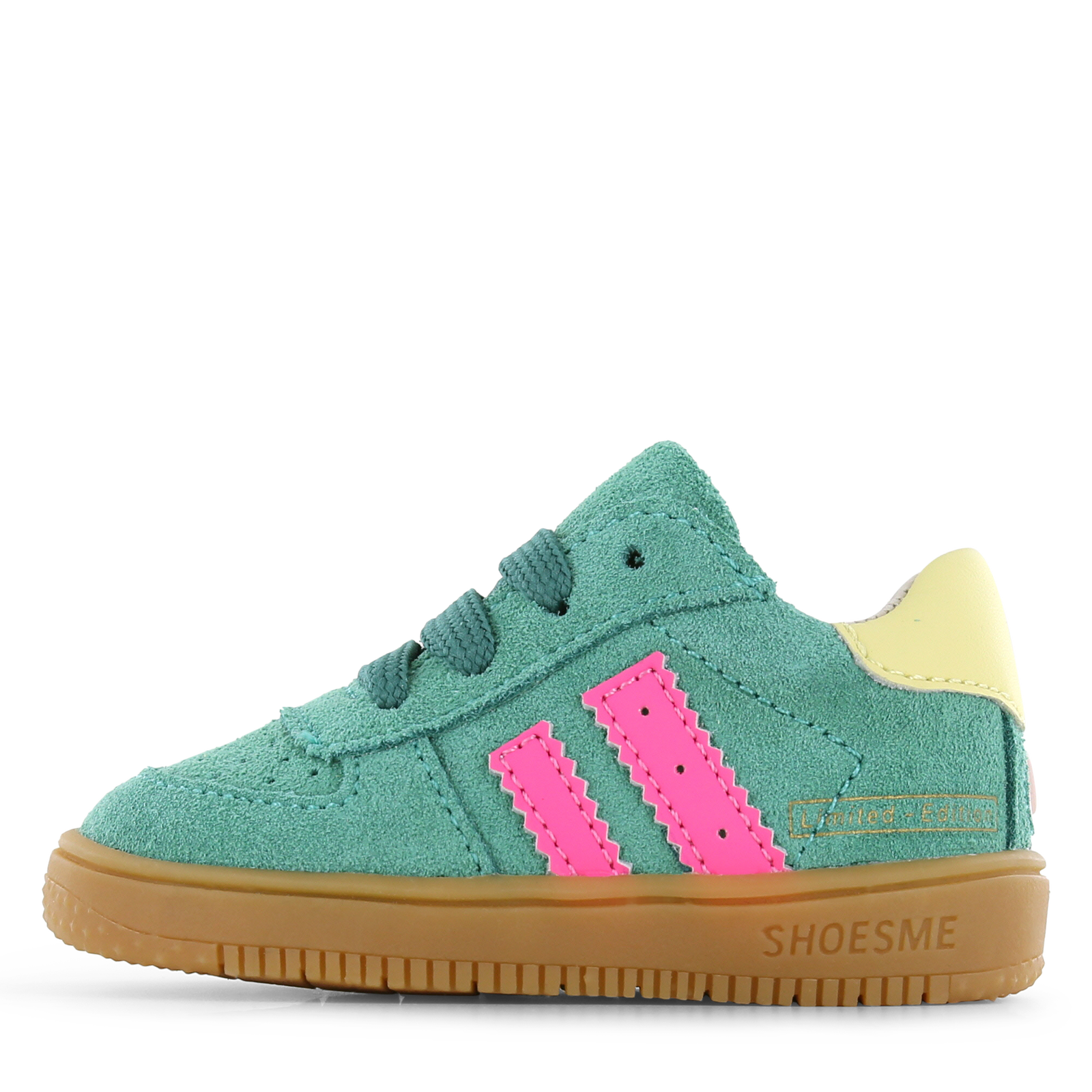 Shoesme groen sneakertje Microfiber leer, Suède | Meisjes schoenen