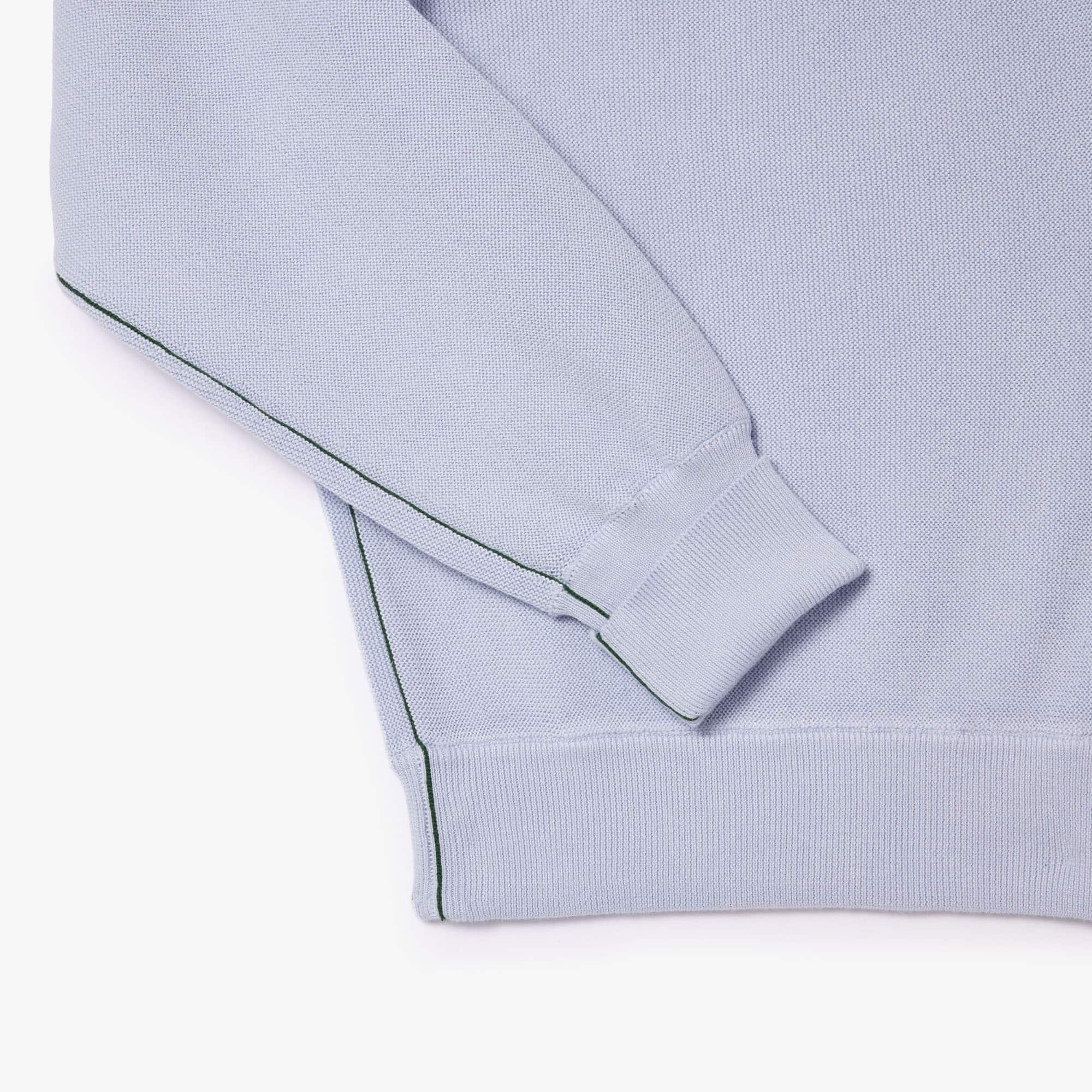 Pull col rond femme Lacoste en coton biologique Pullovers - Bleu - Lacoste - Femme