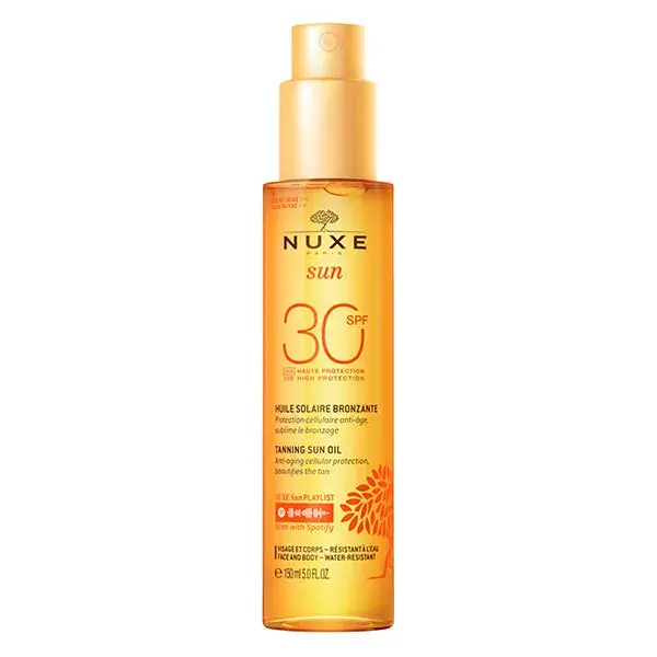 Óleo Bronzeador de Alta Proteção Nuxe Sun FPS 30 150ml