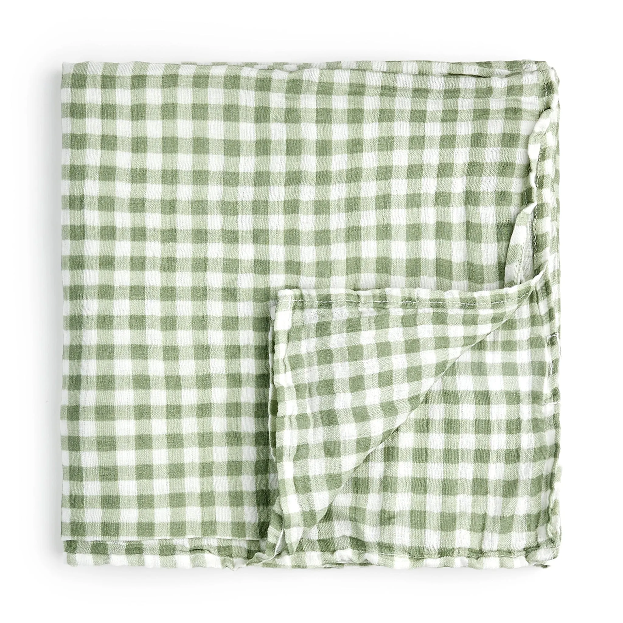 Firsts par Petit Lem Mousseline Gingham Cactus
