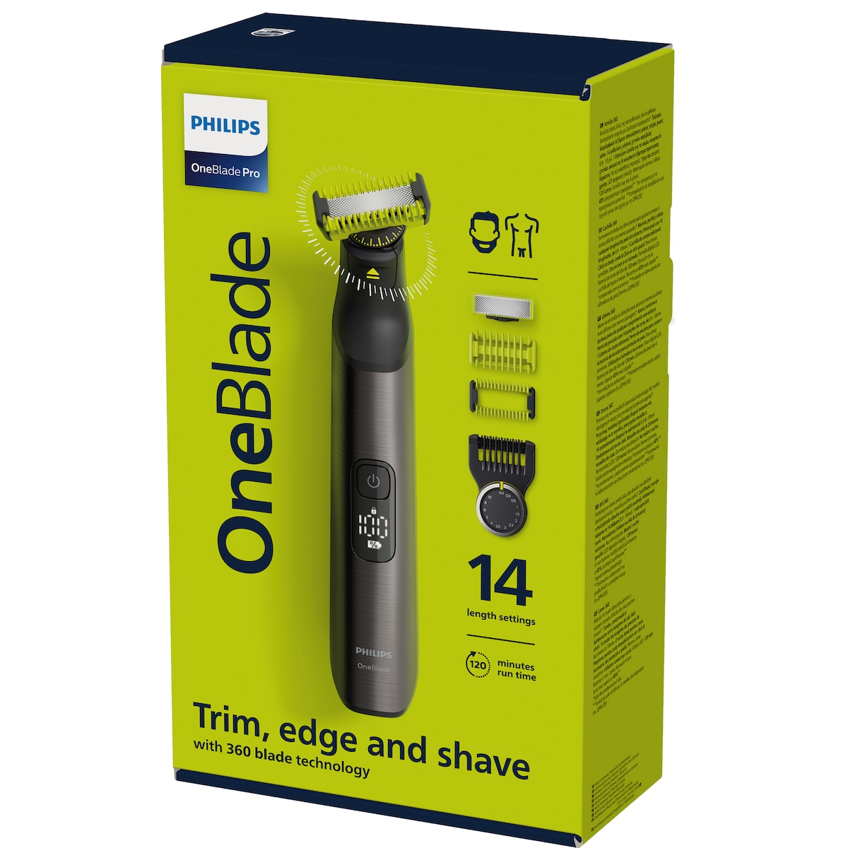 Philips OneBlade Pro 360 skjegg- og kroppstrimmer QP6551/15