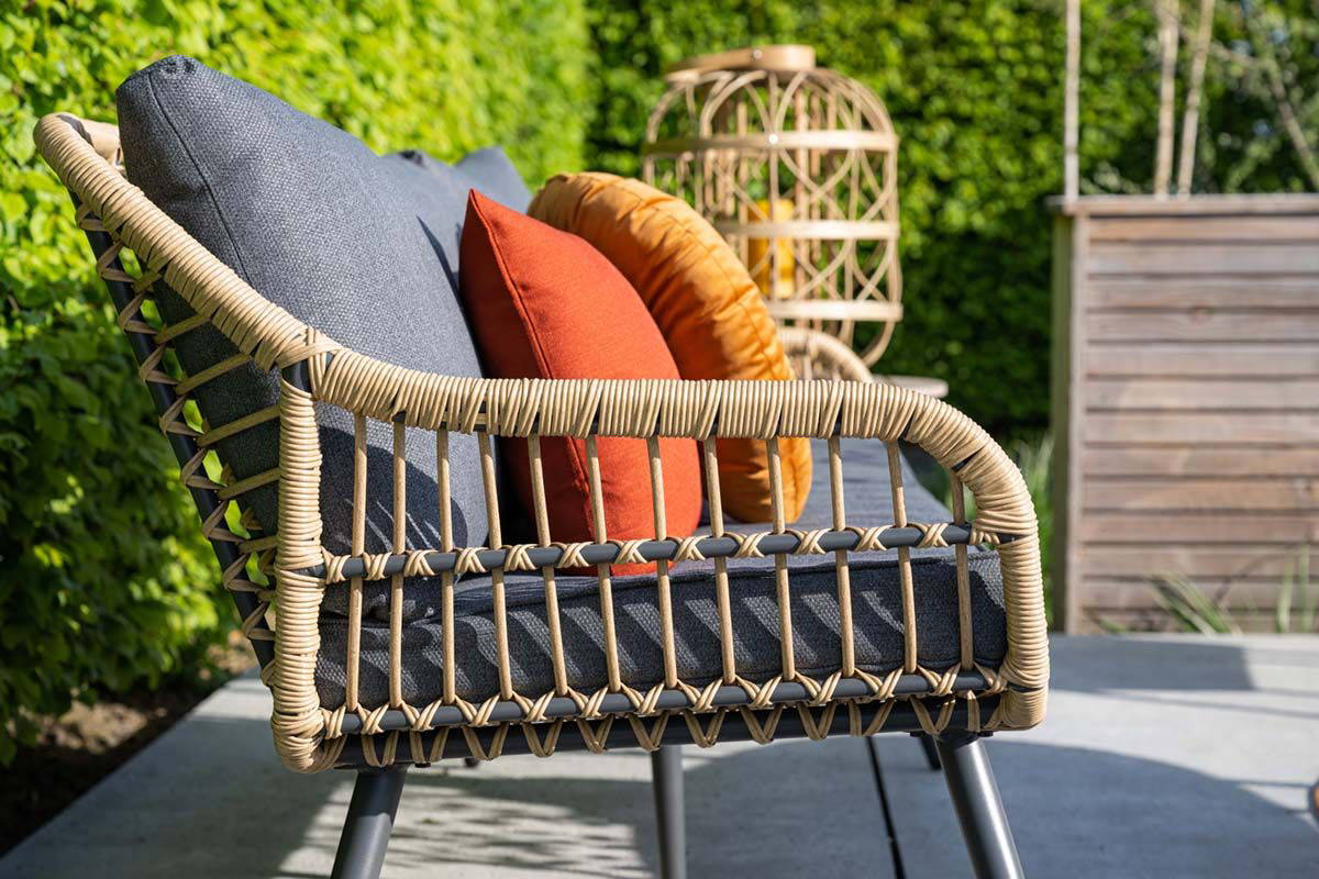 Garden Impressions Margriet loungeset 5-dlg - grijs/bruin