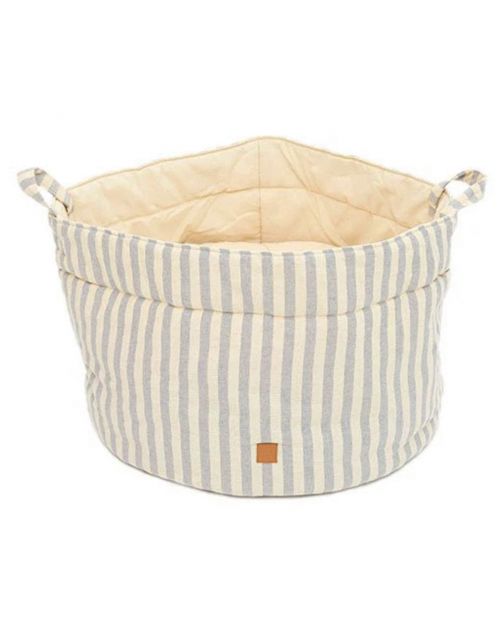 Pet & Co. Louis Striped Canvas - Hondenmand - 45 cm Blauw S