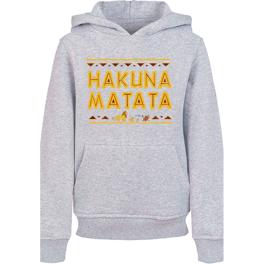 F4NT4STIC Hoodie  König der Löwen Hakuna Matata The Lion King heather grey