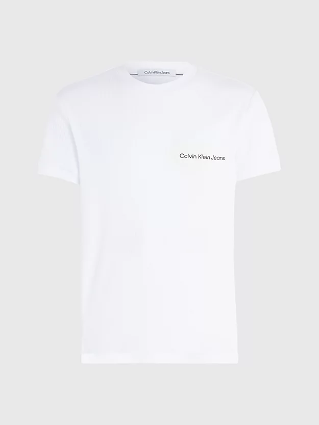 Camiseta de algodão canelado slim