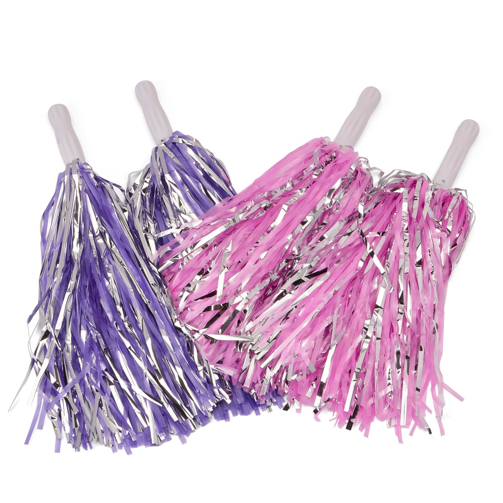 Ich liebe den Look Cheerleader Pompons Sortiment