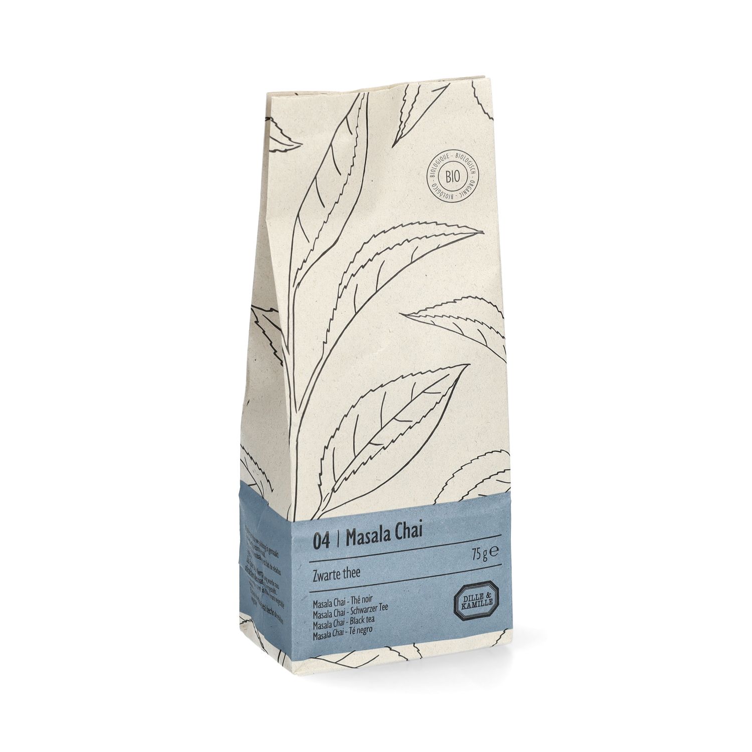 Masala Chai, biologisch, zwarte thee, zakje 75 gram