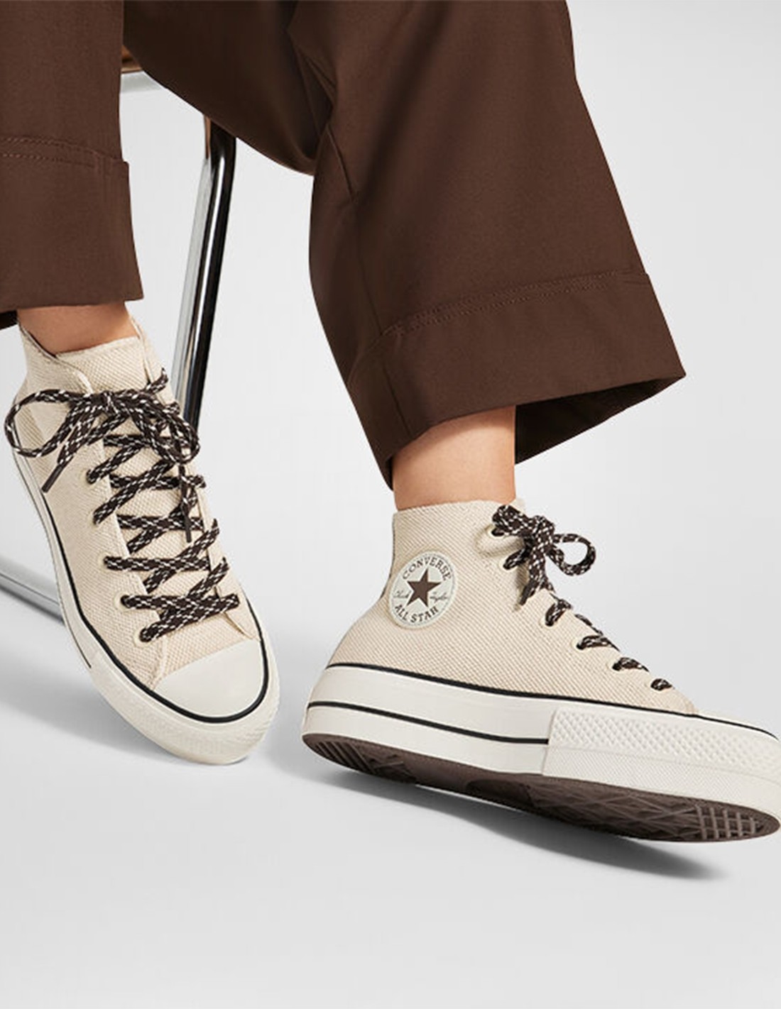 converse Sneakers femme ctas lift hi Beige