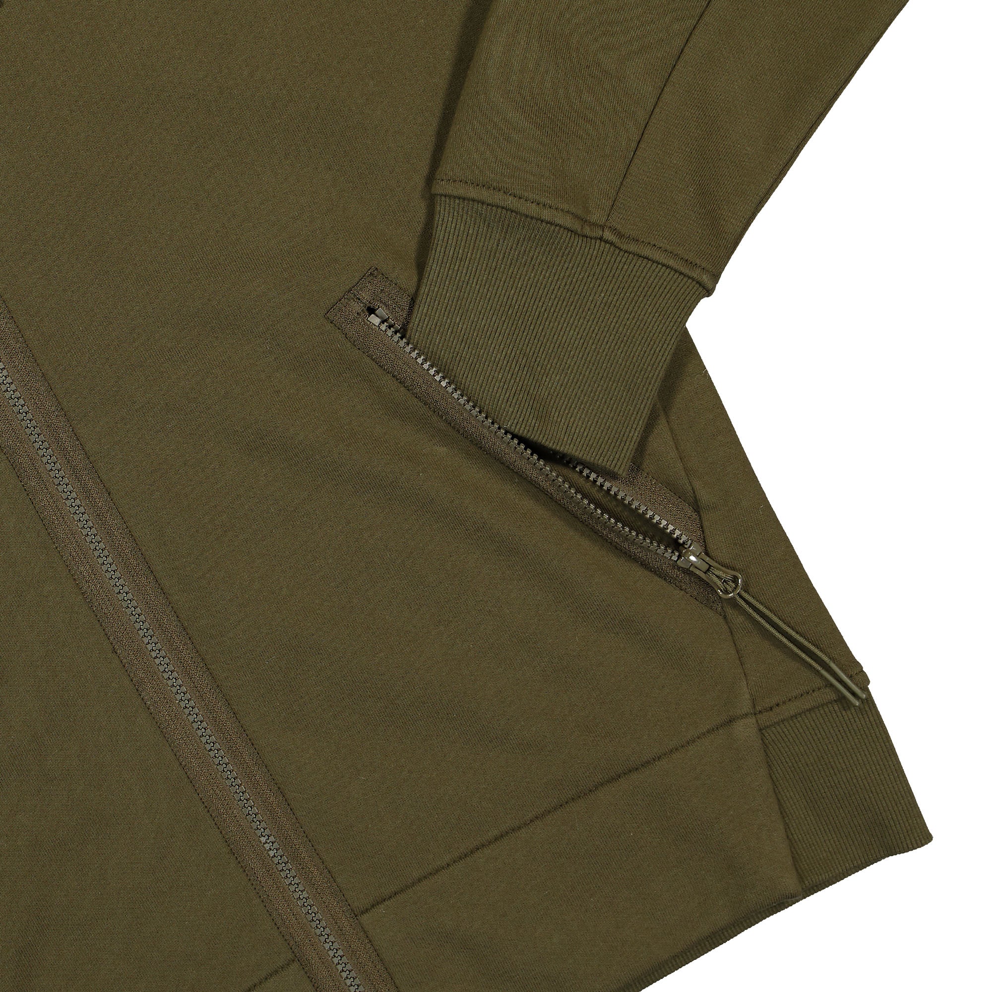 C.P. Company<br>Diagonal Raised Fleece Goggle Zipped Hooded Sweatshirt