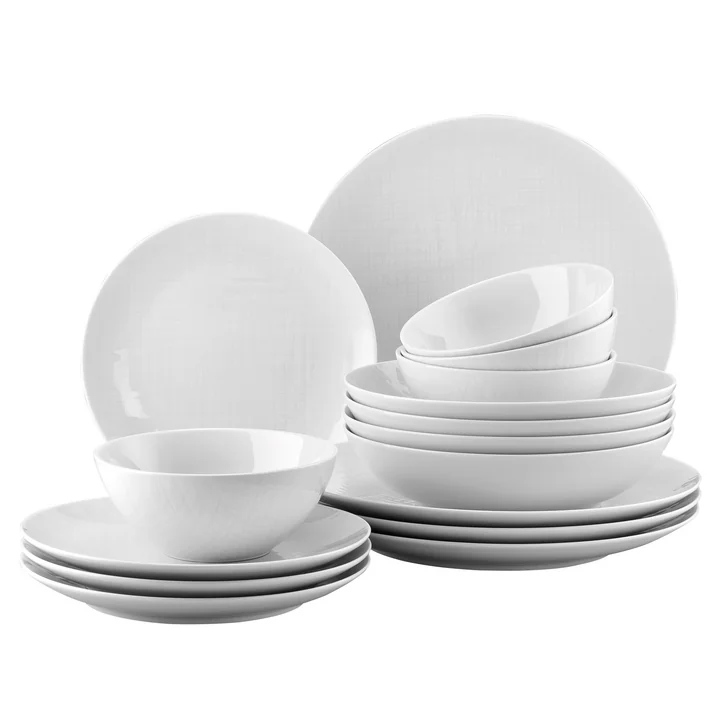 Rosenthal - Mesh Weiss Tafelset, Müslischale Set (16-tlg.)