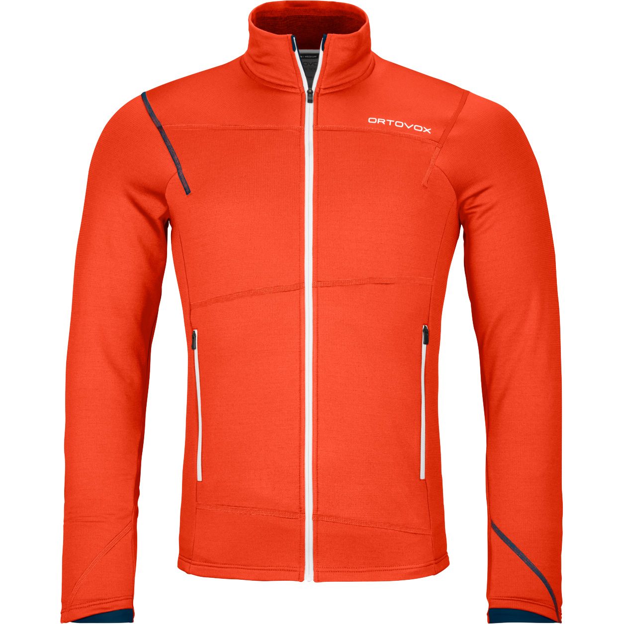 ORTOVOX Fleece Light Jacke Herren hot orange
