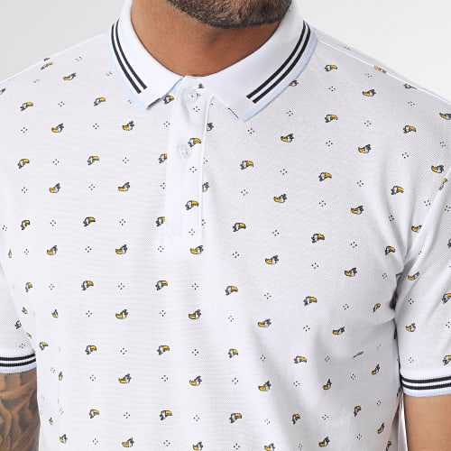 Polo Manches Courtes Blanc