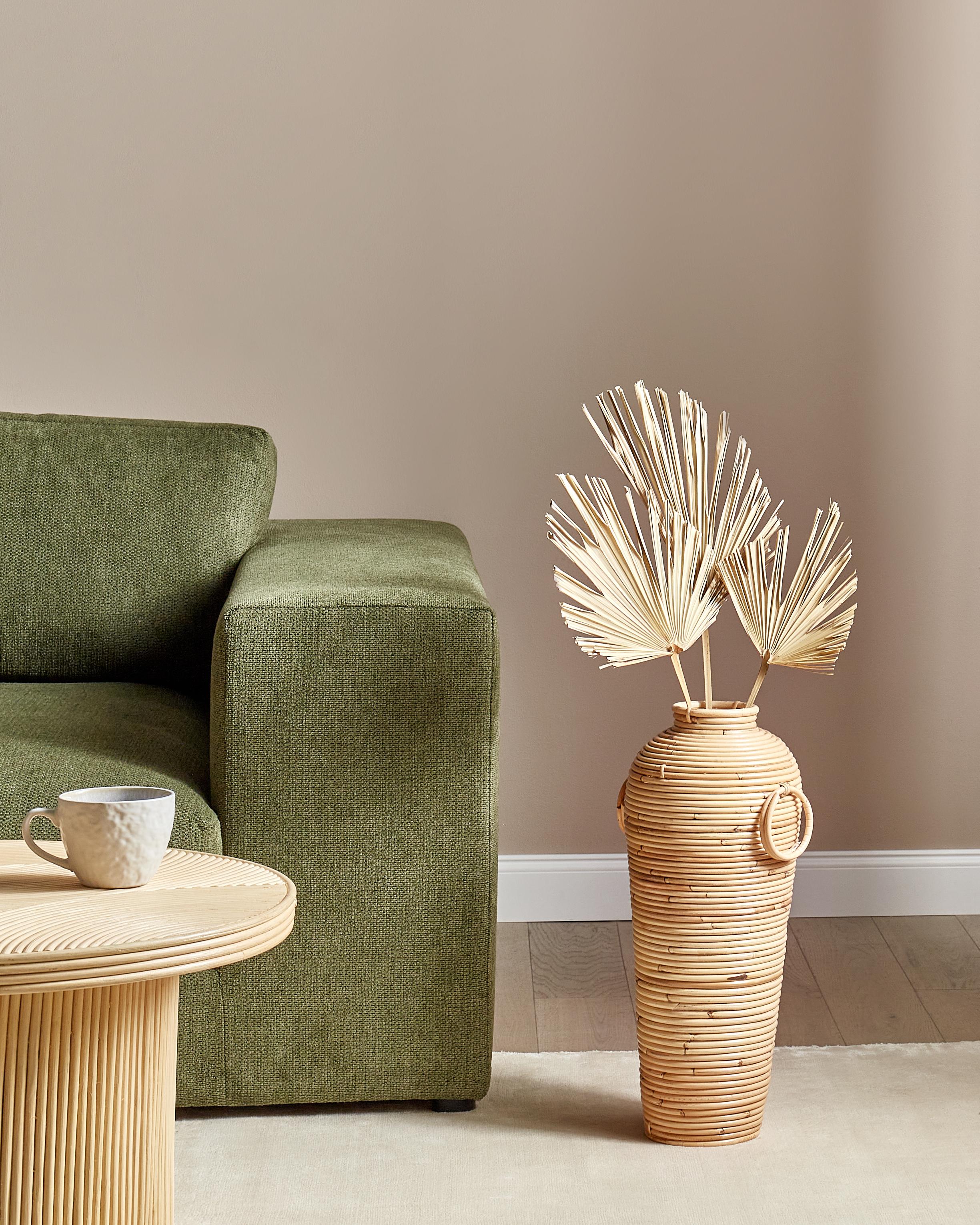 Decoratieve vaas ELATIA Rotan 50 cm Natuurlijk
