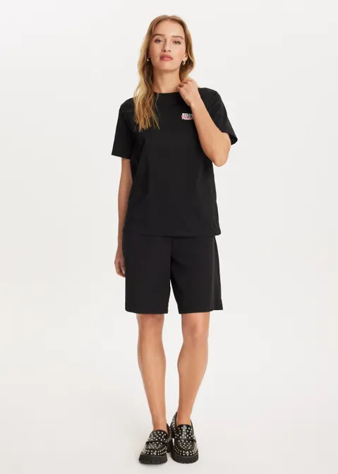 T-shirt met print magic fever zwart (ZWART)