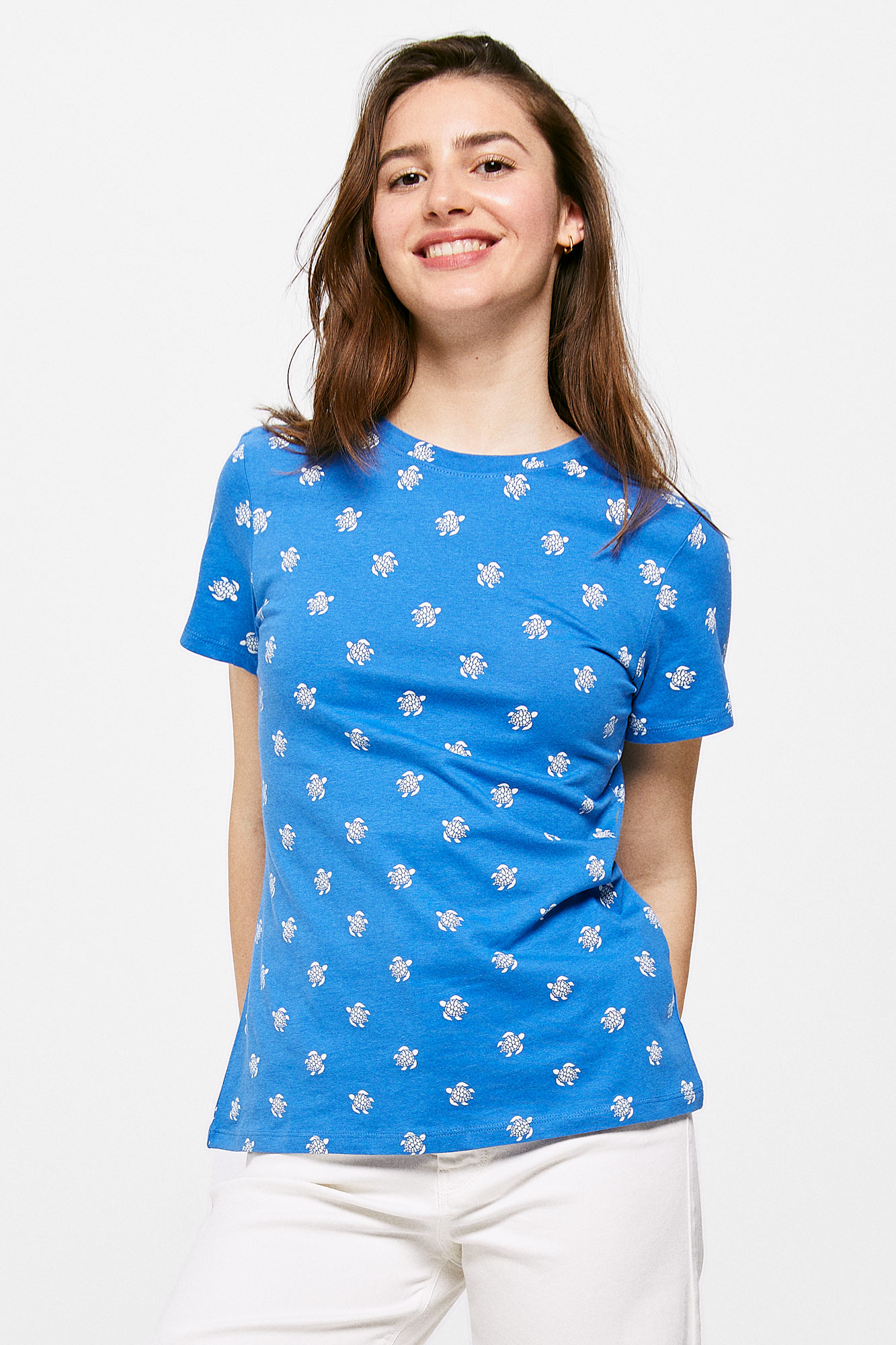 Camiseta com estampa pequena