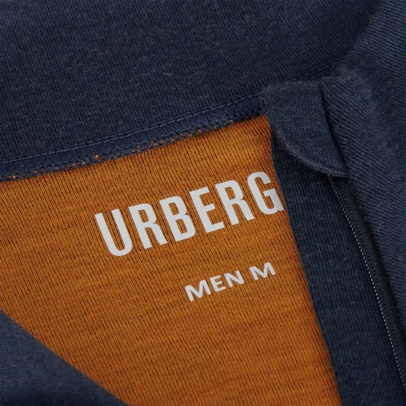 Urberg Men's Merino-Bamboo Base Layer Zip Top Dark Navy