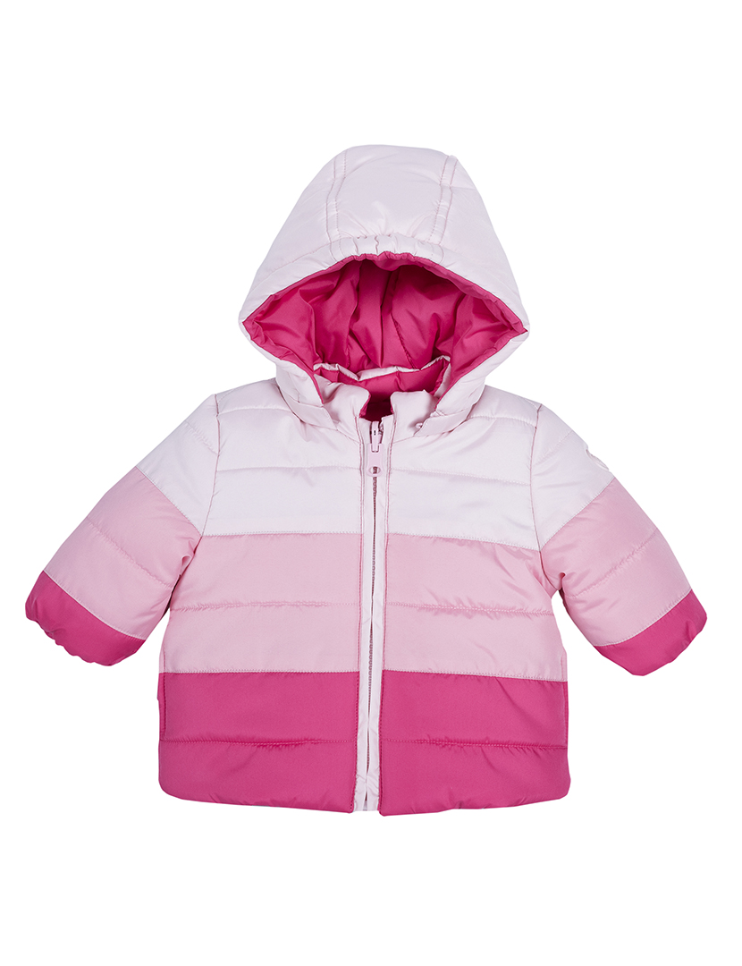 Reversible Jacket with Removable Hood for Girls Pink