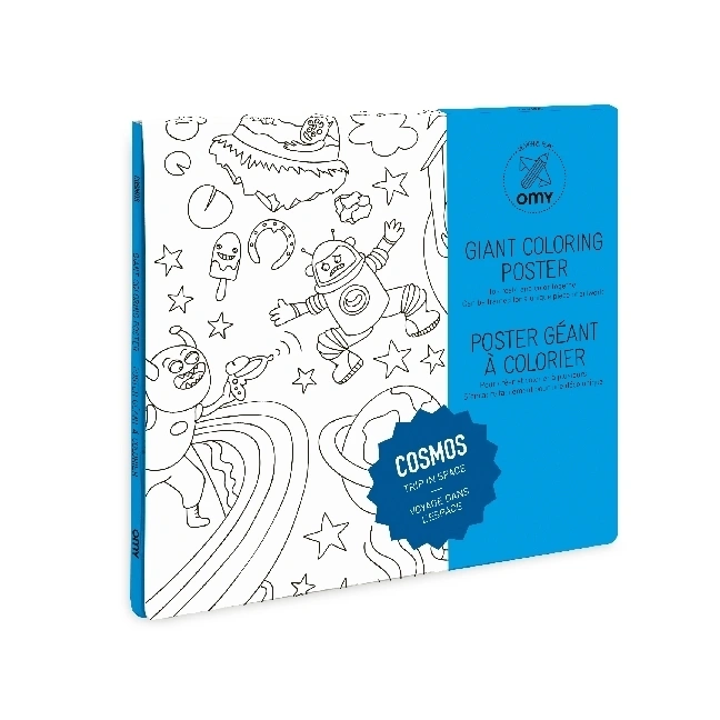 OMY Giant Poster - Giant Coloring Poster 70 x 100, Cosmos