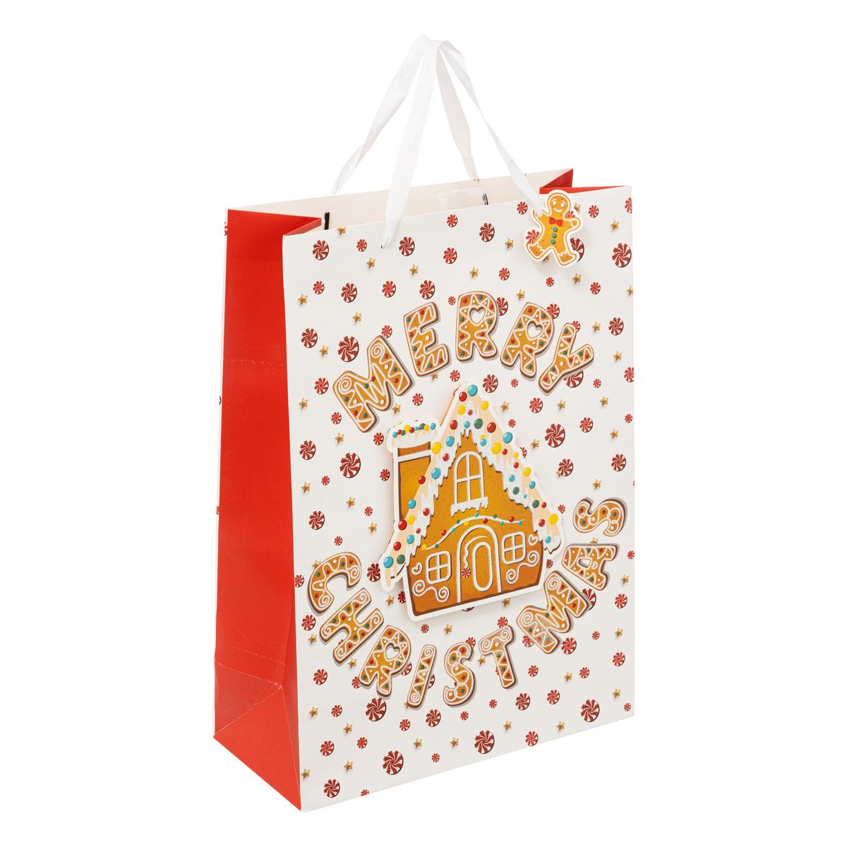 SAC CADEAU PAIN EPICE D.33X15X46CM