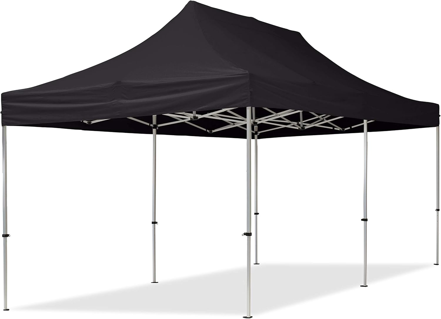 TOOLPORT Faltpavillon Faltzelt Pavillon 3x6m - 4 Seitenteile Aluminium 32mm Partyzelt 700N schwarz