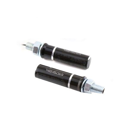 Clignotant Highsider CONERO AVEC FEU ARRIERE INTEGRE LED (La paire) Universel - Noir