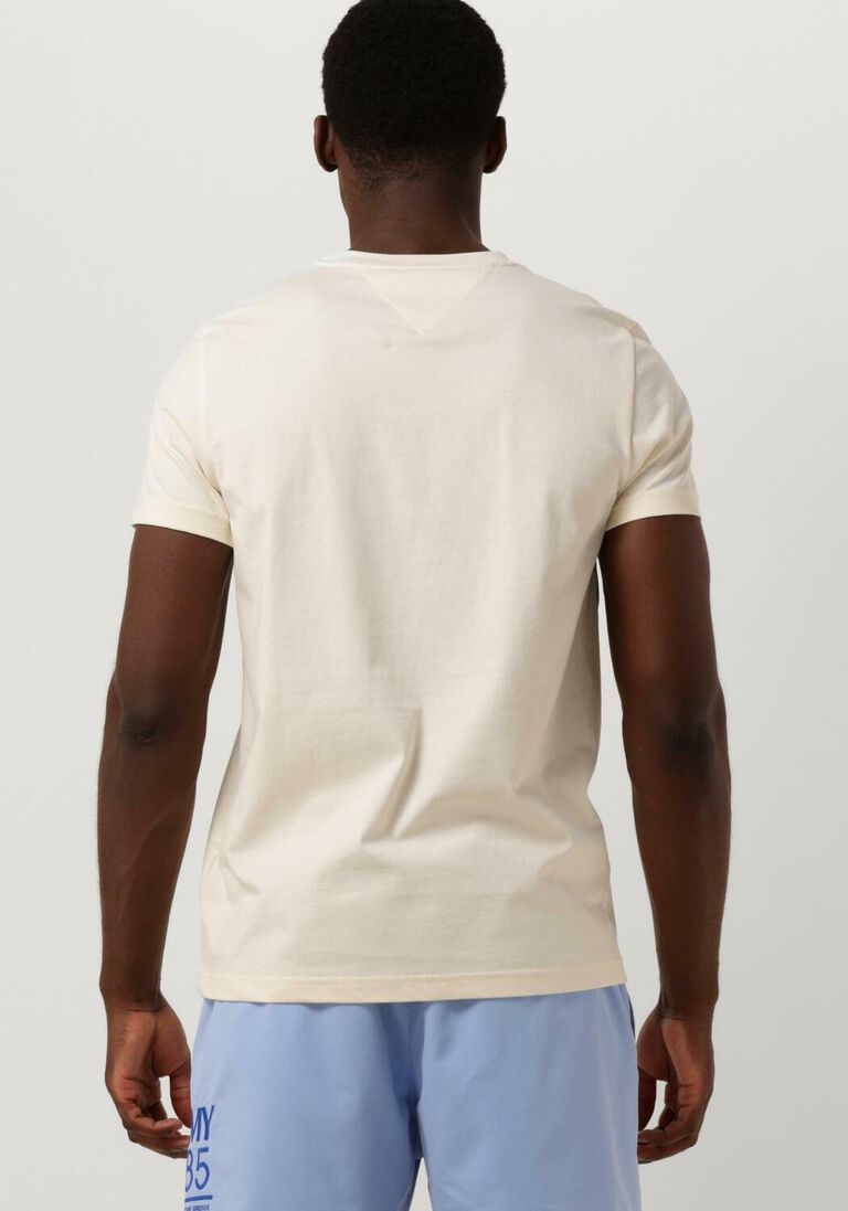 TOMMY HILFIGER beige tommy hilfiger t-shirt tommy logo tee