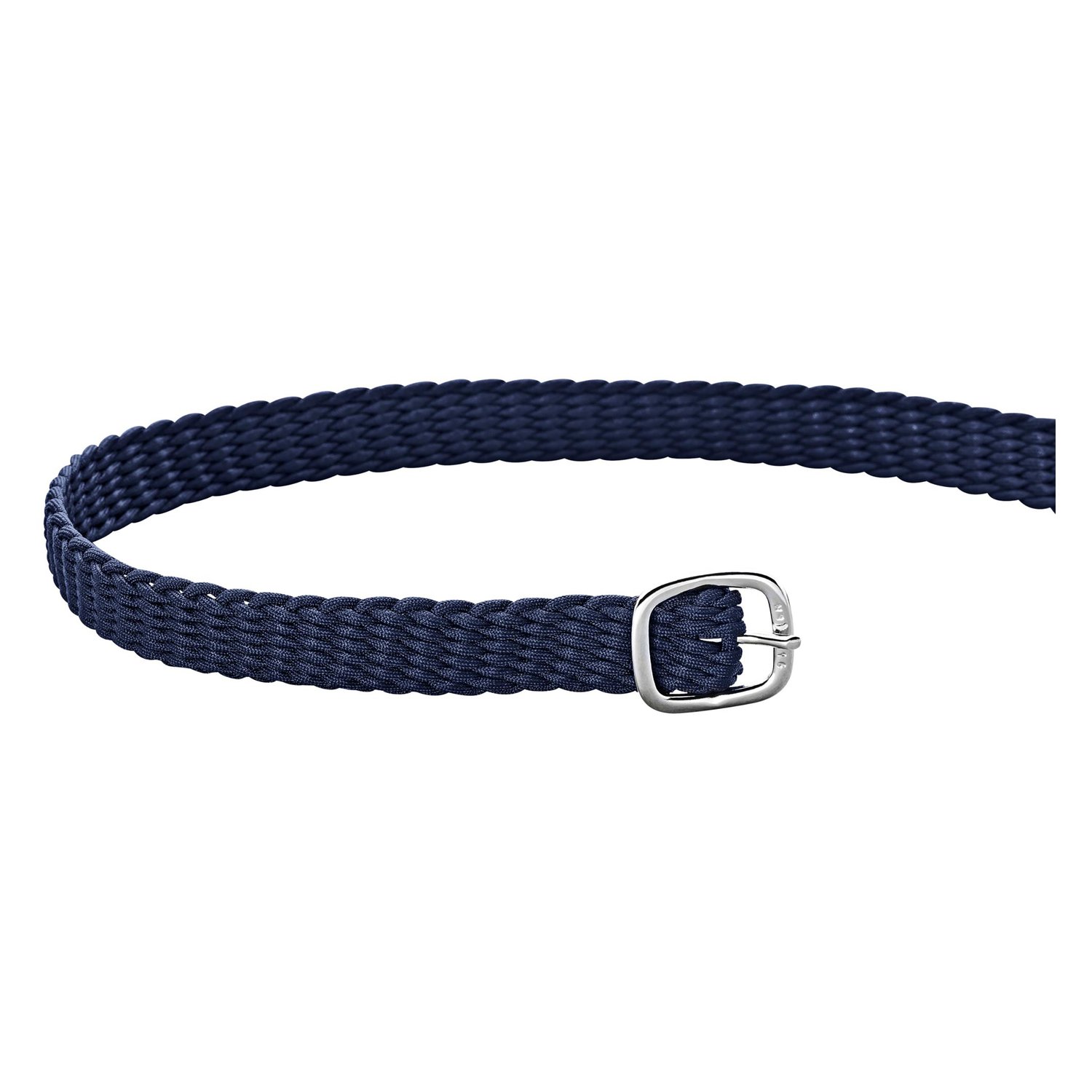 SPRENGER Sporenriemen Perlon  - blau/silber - 45 cm