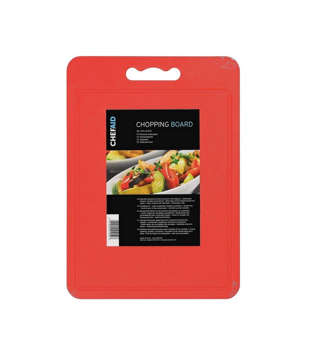 Chef Aid - Planche à découper (Rouge) (40 cm x 30 cm) - UTST3256