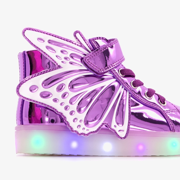 Blue Box meisjes sneakers met lichtjes paars