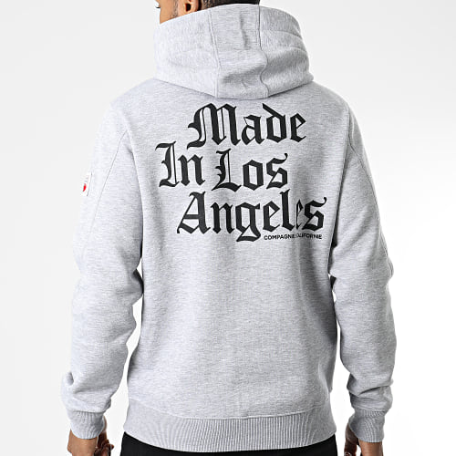 Sweat Capuche SAC26-N Gris Chiné
