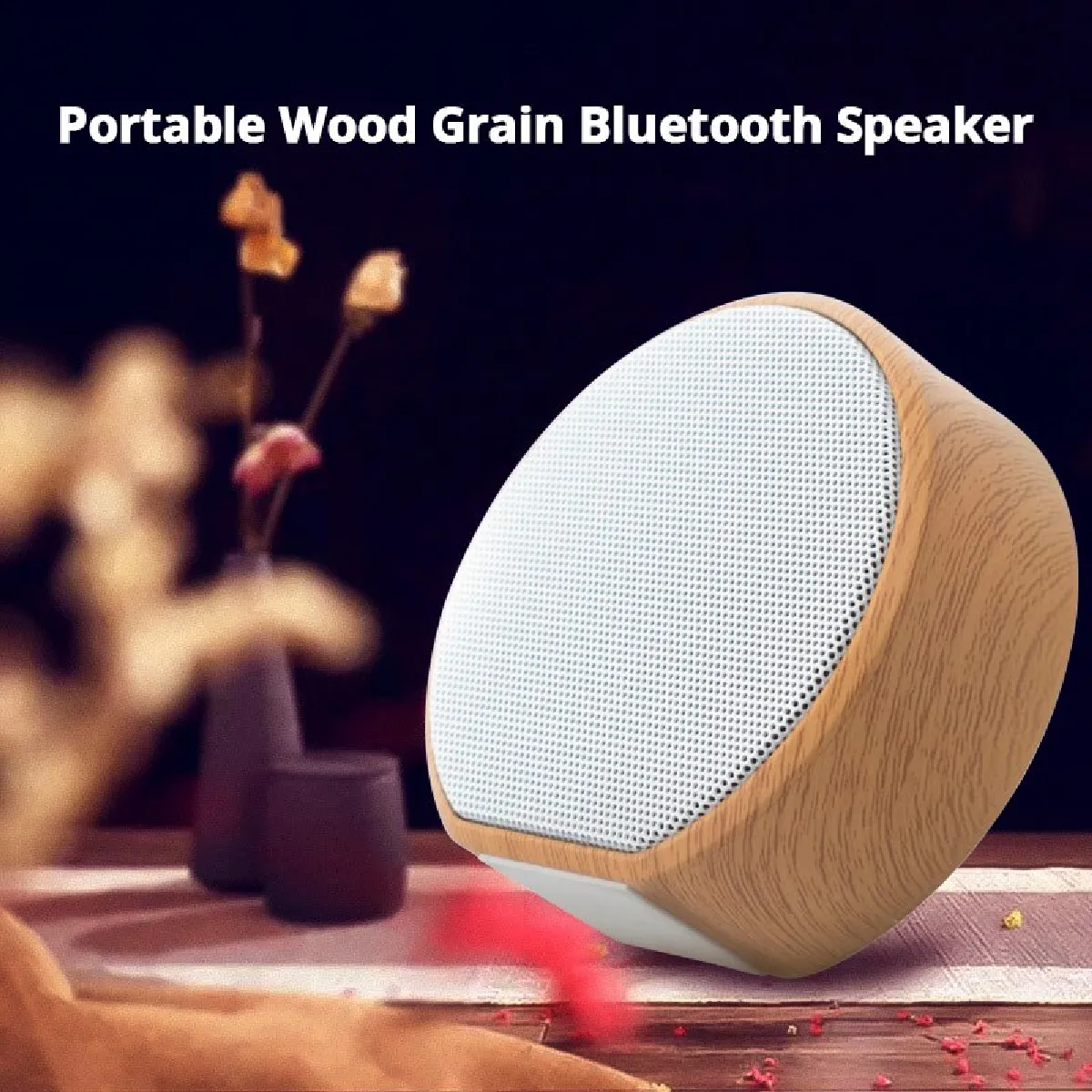 Universal Haut-parleur Bluetooth Bois Stéréo