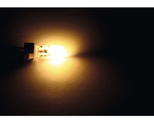 LED COB chip pin socket lamp, dimbaar, G4/2,5W, 240 lm, 3000 K warm wit, 1 verpakking, helder/zilver