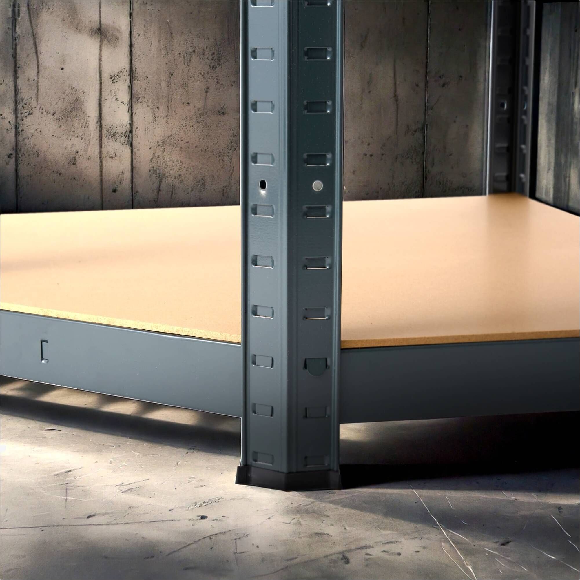 Schwerlastregal Eckregal 180x70x70 cm 875 kg Schwarz
